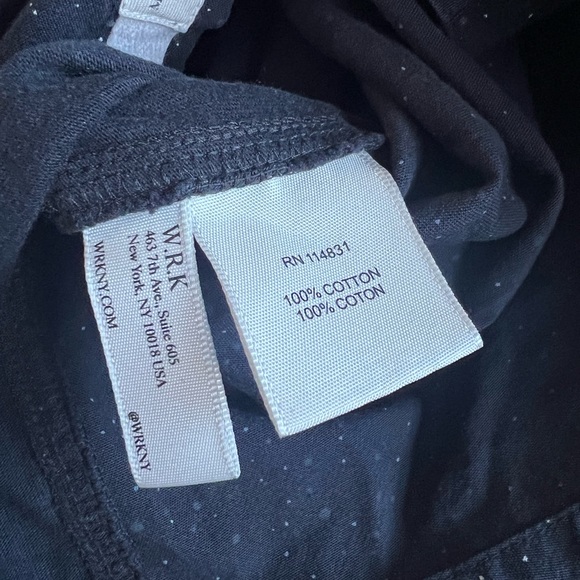 WRK Button Down Shirt XL The Reworked Shirt Black Speckled Snap Button - Picture 8 of 8